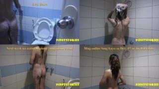 Binosohan ang Nag-shoshower na Steamy Pinay sa Loob ng Private Bathroom (Sinibak sa Hotel Prequel)