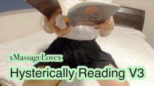 Hysterically Reading Sherlock Holmes Play with Vibrator and Squirt V3 – xMassageLovex