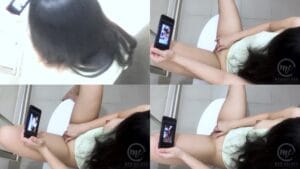 Kapatid Kong Na Maganda Huling Huli Nanood ng Pinay Threesome Sa Kubeta Habang Nag Sasarili