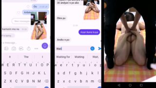 NAUGHTY MASSEUR3 PART1： While my partner is watching us from the other room via Viber