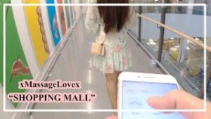 Wireless Vibrator with Sexy Girl Wear Floral Dress “Shopping Mall” -xMassageLovex