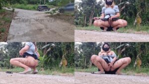 Public Risky Fingering until cum beside the Road Get Caught Pinay Viral Scandal