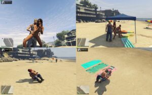 Old man fucked random chicks in the beach