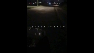 Risky Public Sex – Thick Teen Gets Fuck And Leaking Cum On The Side Of The Road