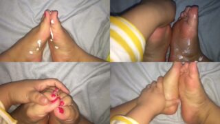 Feet Play Massage with Lotion ⧸ Foot fetish