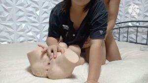 Pinay threesome with tantaly doll- Sugar sarap kantotin puke nyang makatas