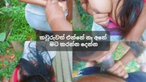 Srilankan Petite Village Girl Outdoor Sex – ඉස්කෝලේ නංගි කැලේ පැනලා දීපු සැප