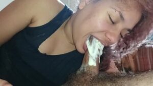 sucking biting his whole dick, when he cum I bit the crempie delicious yummy ‍