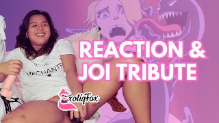 CRAVING A SYMBIOSIS WITH DADDY VENOM – ExotiqFox Reaction & JOI Tribute to Hinca P Venom Animations